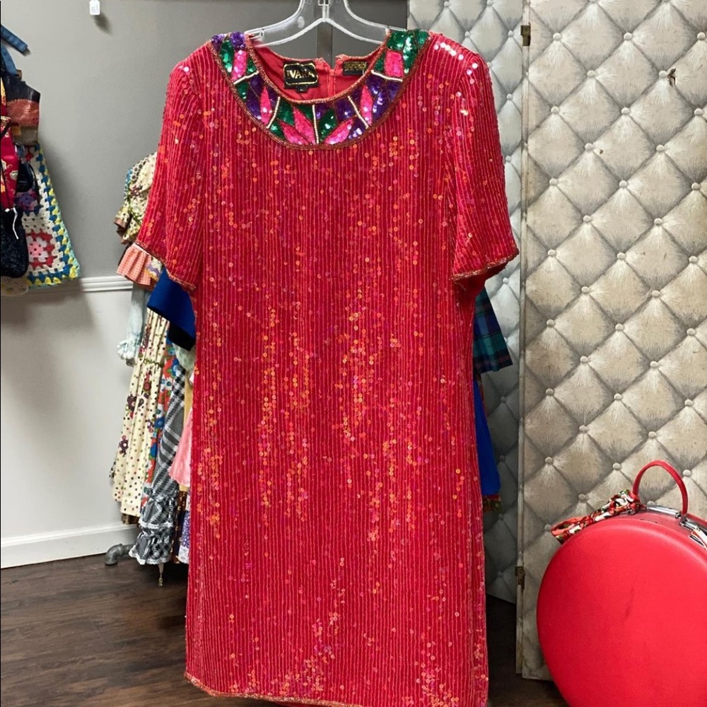 1980’s sequin party dress